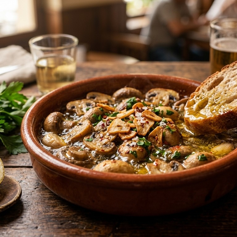 Knoflookchampignons