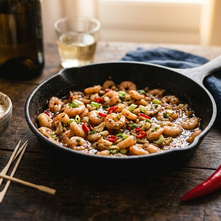 Knoflookgarnaaltjes met dipsaus
