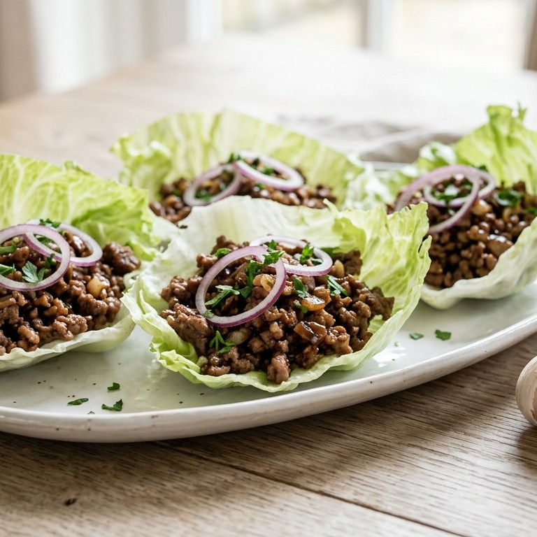 Knoflookgehakt in een slabakje