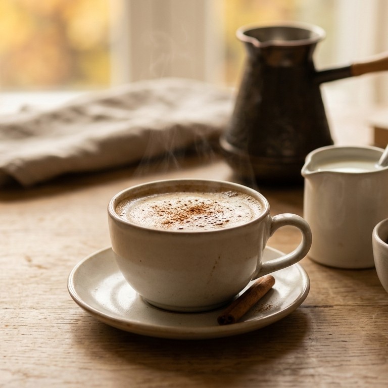 Koffie met kaneelsmaakje