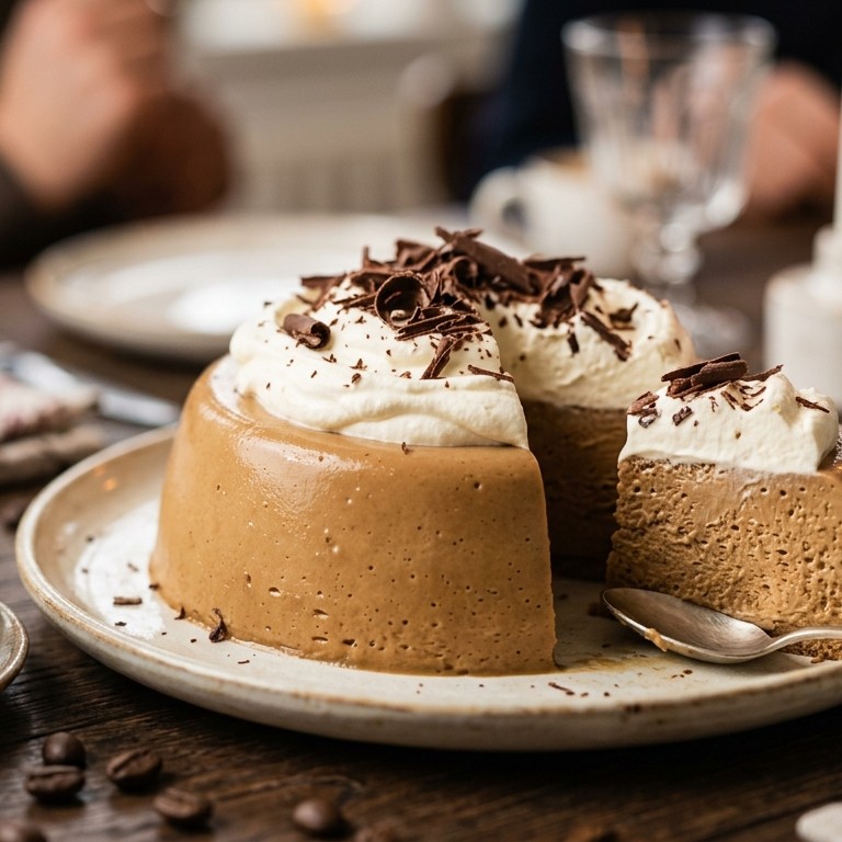 Koffiebavarois met room