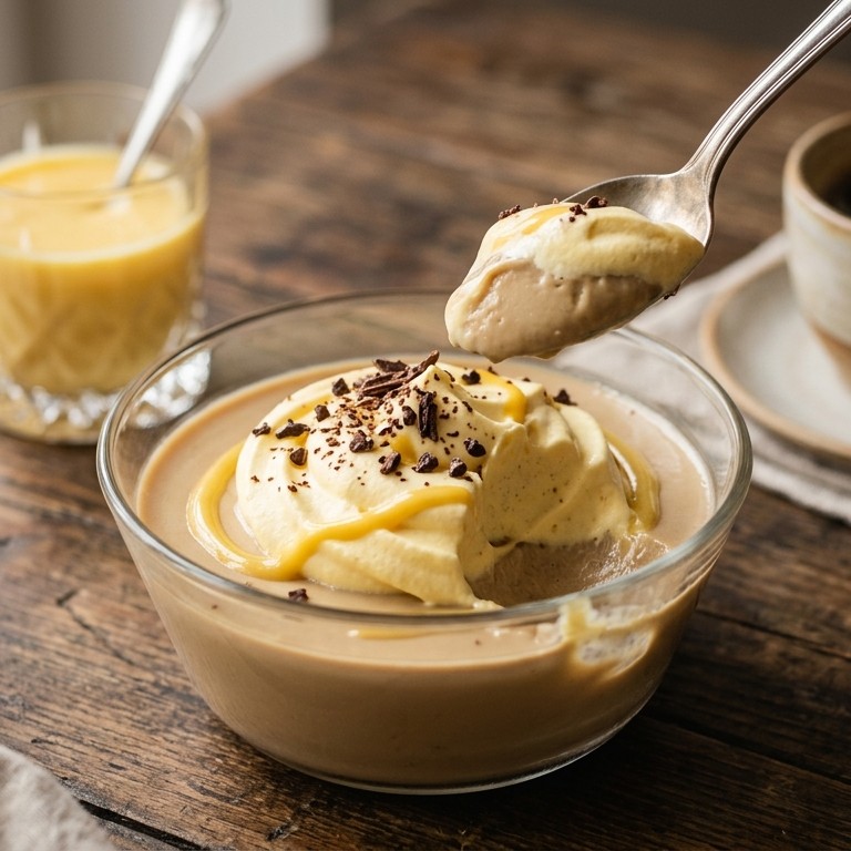 Koffiepudding met advokaatroom