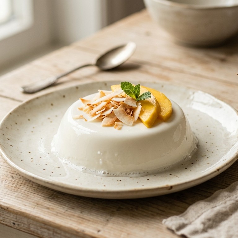 Kokos panna cotta