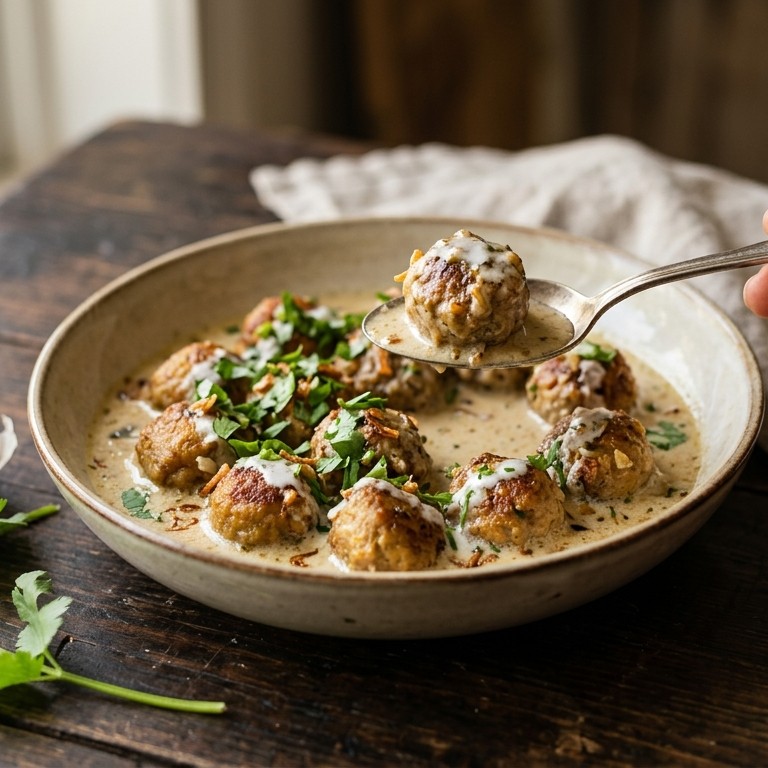 Kokosballetjes in klappersaus