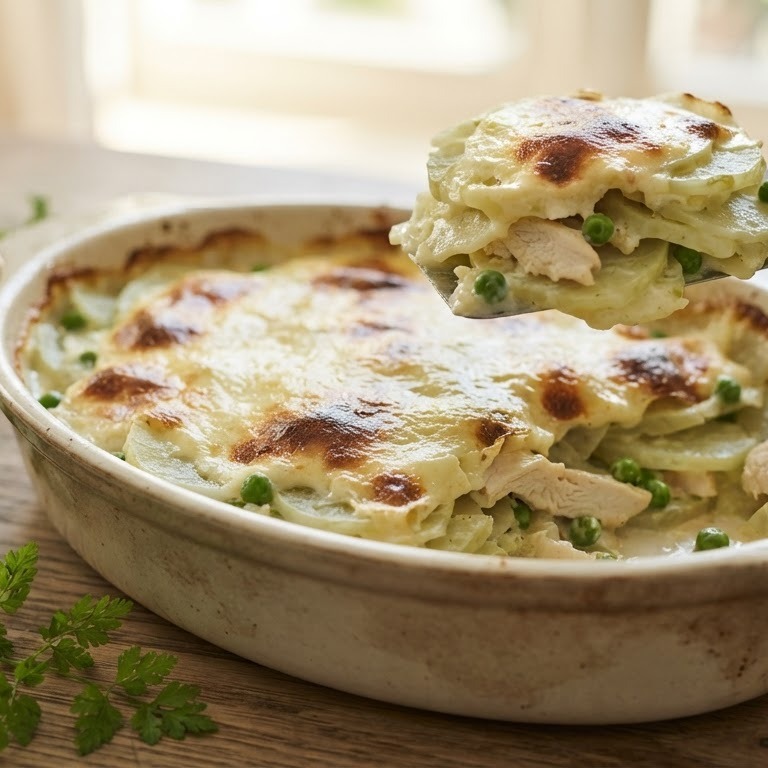 Koolrabi met kippengratin