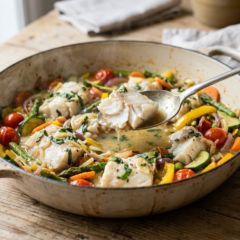 Koolvis met groenten