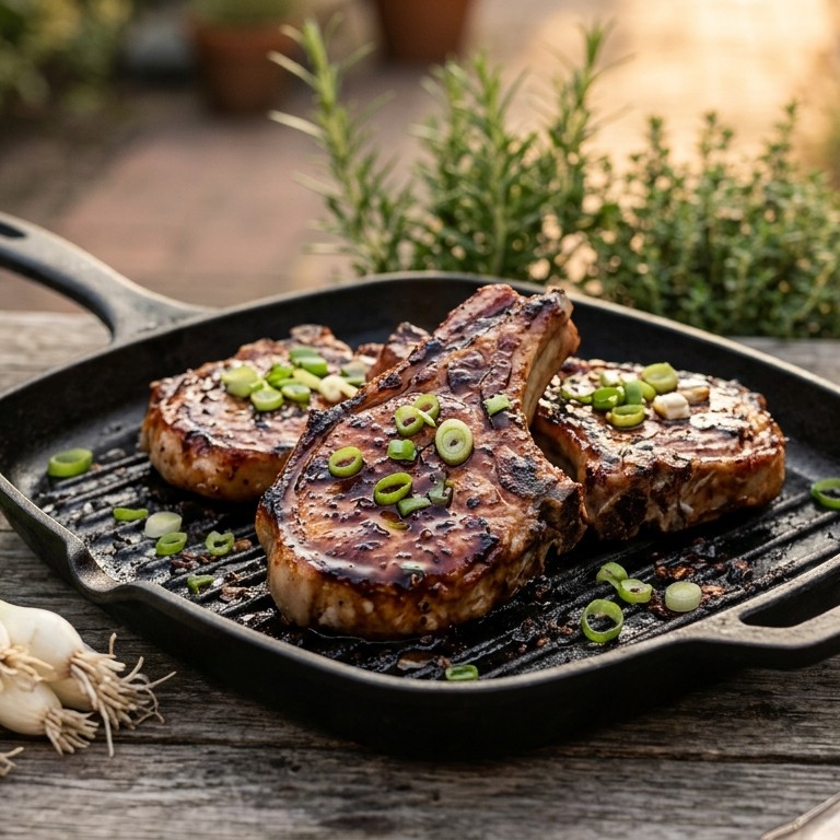 Koteletten met sherrysaus