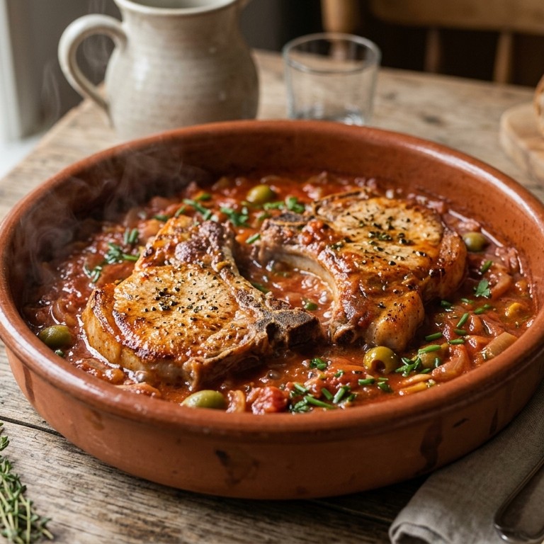 Koteletten met tomatensaus