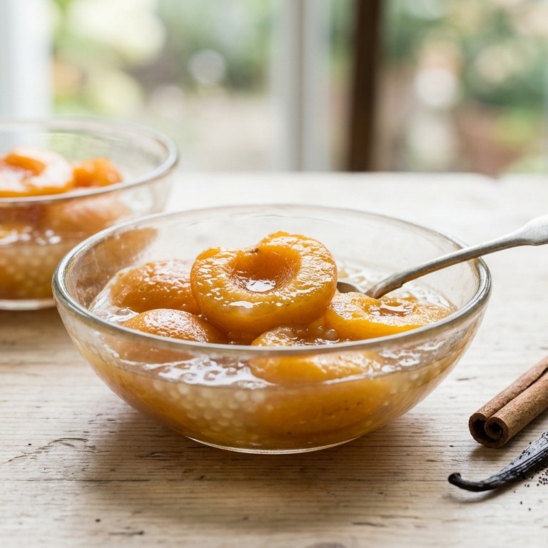 Koud abrikozendessert