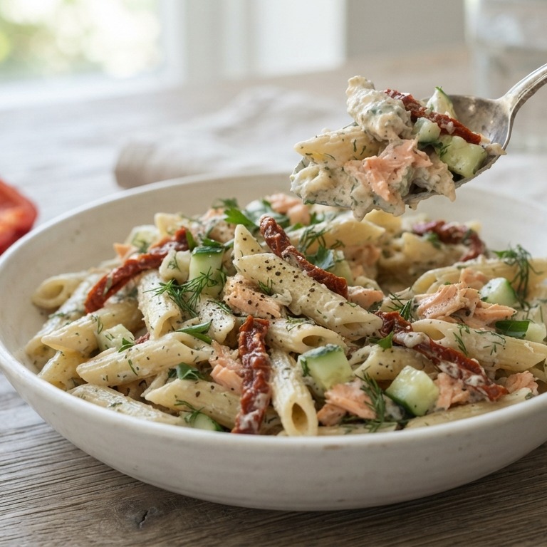 Koude pastasalade met Heksenkaas