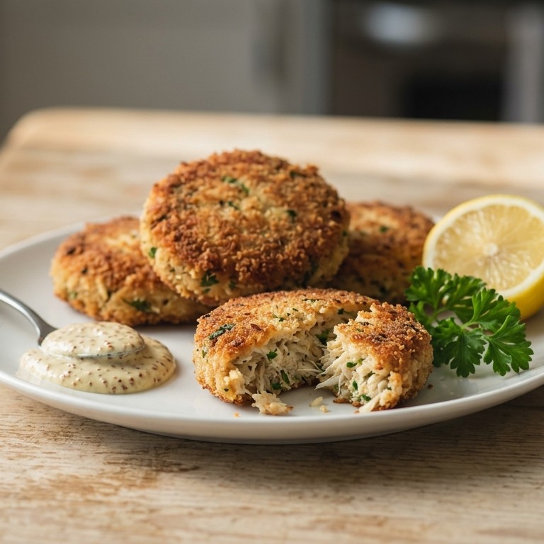 Krabkoekjes met ei, mayonaise en Fanse mosterd