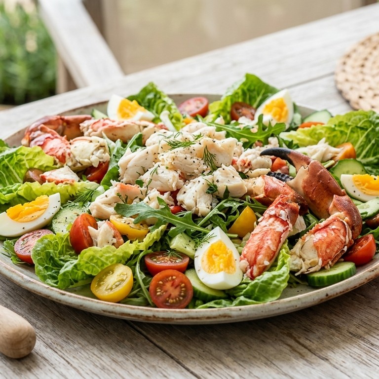 Krabsalade (van verse krabpoten)