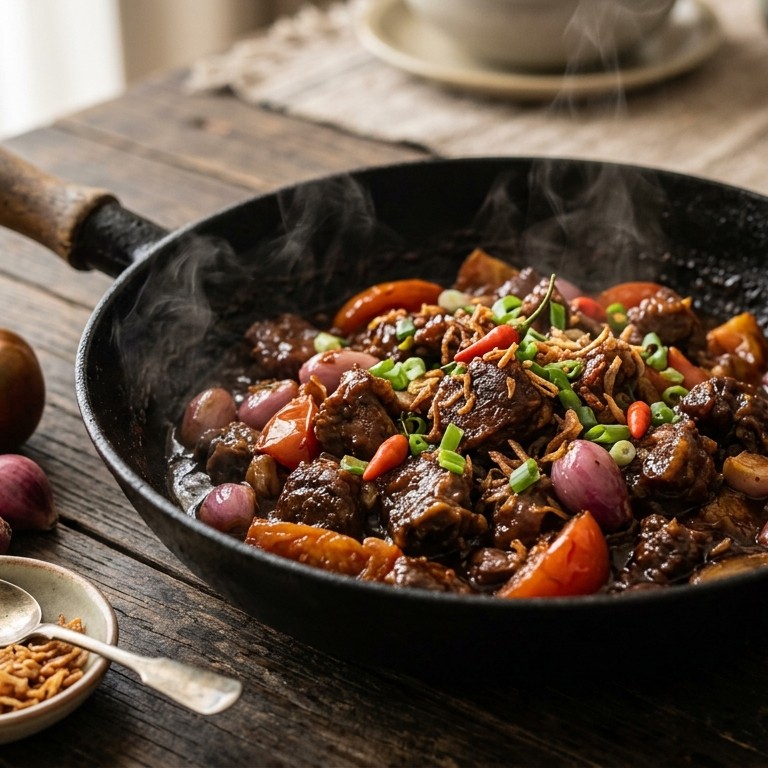 Krengsengan (lams- of geitenvlees met fijne kruiden)