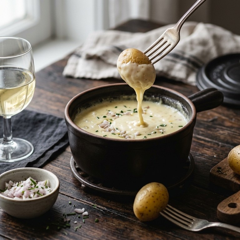 Krieltjes met kaasfondue