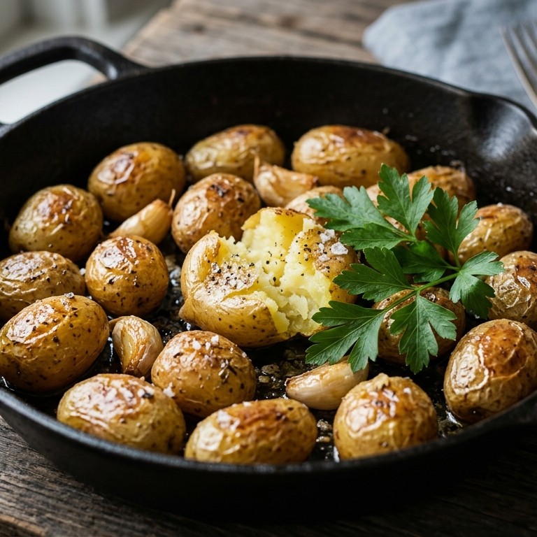 Krieltjes met knoflook uit de oven