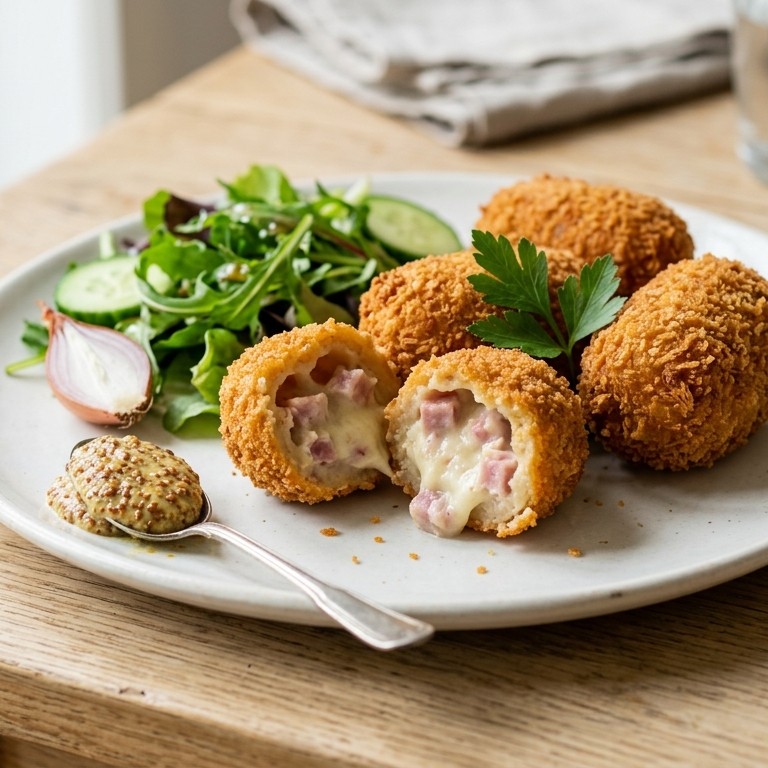 Kroketten met ham