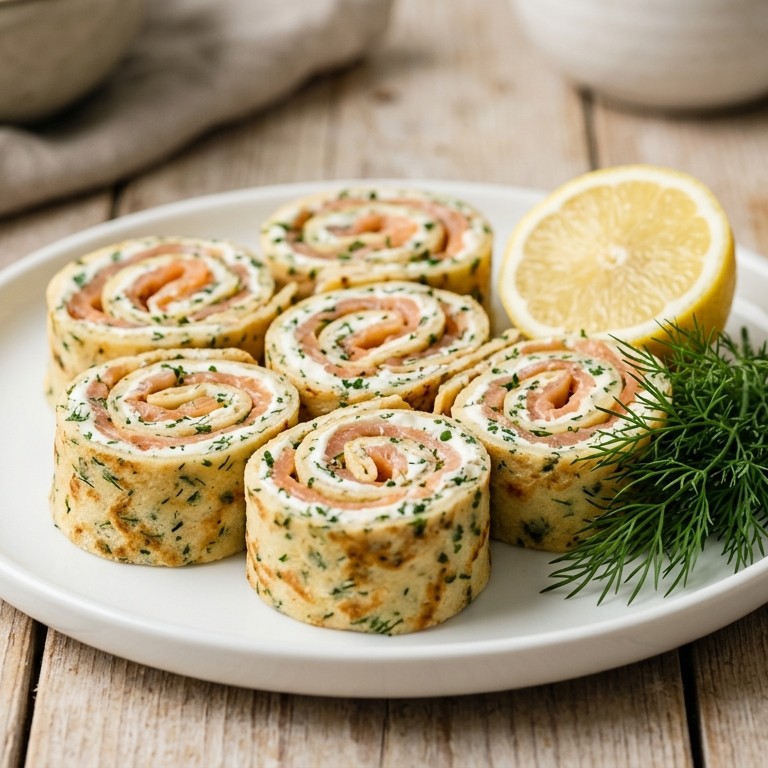 Kruidencrépes met kaasspread
