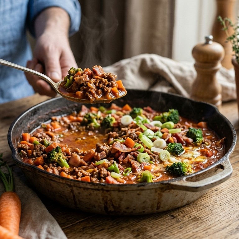 Kruidig gehaktpannetje