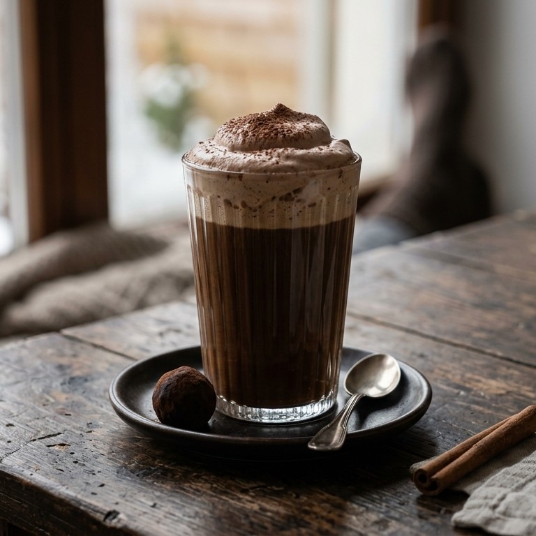 Kruidige koffie met chocoladeroom