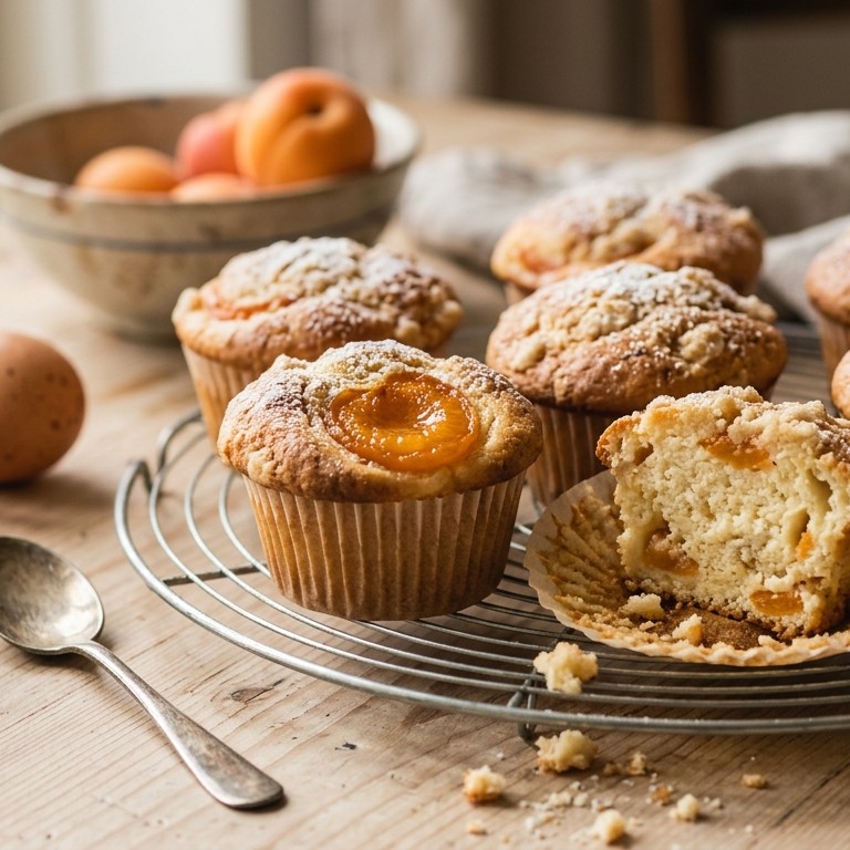 Kwarkmuffins met abrikozen