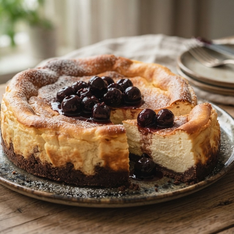 Kwarktaart uit de oven