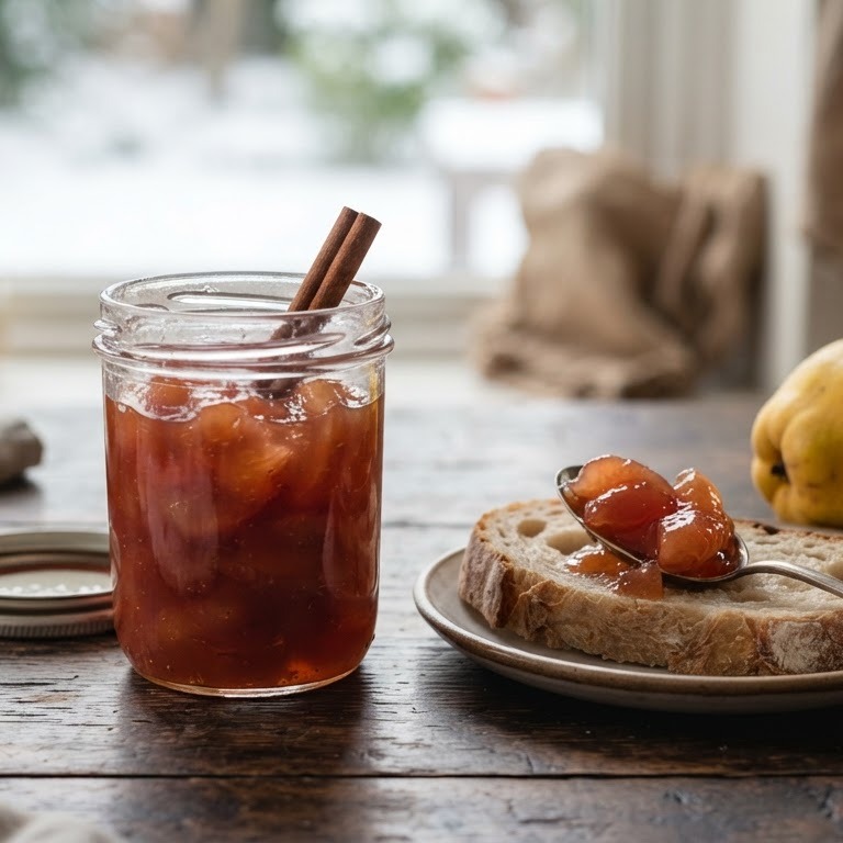 Kweeperenconfiture met kaneel