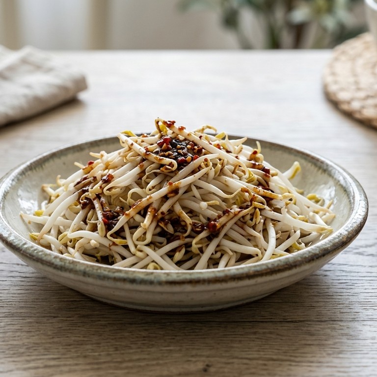 Lalab van taugé (groente gerecht van taugé)
