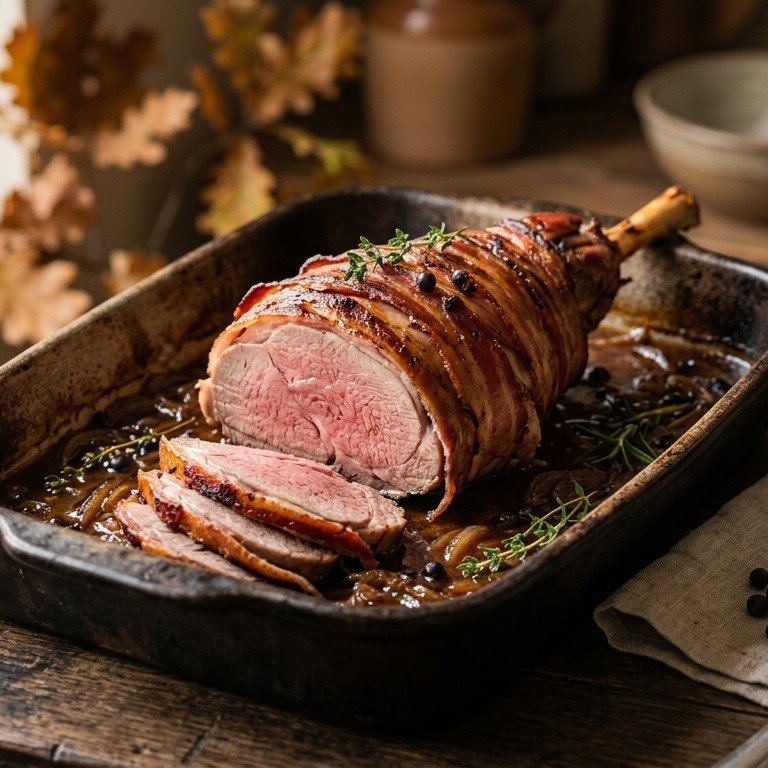 Lamsbout in bockbiermarinade