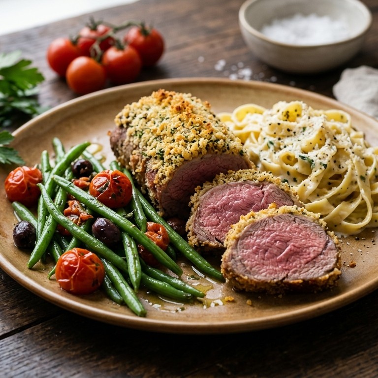 Lamsfilet met haricotsverts