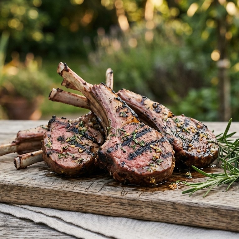 Lamskoteletjes in de grill