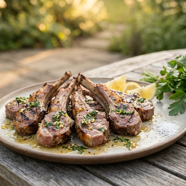 Lamskoteletjes met citroenmarinade