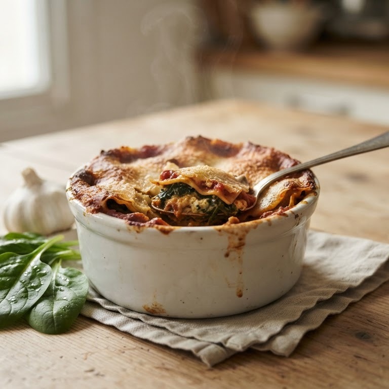 Lasagne met spinazie en ricotta