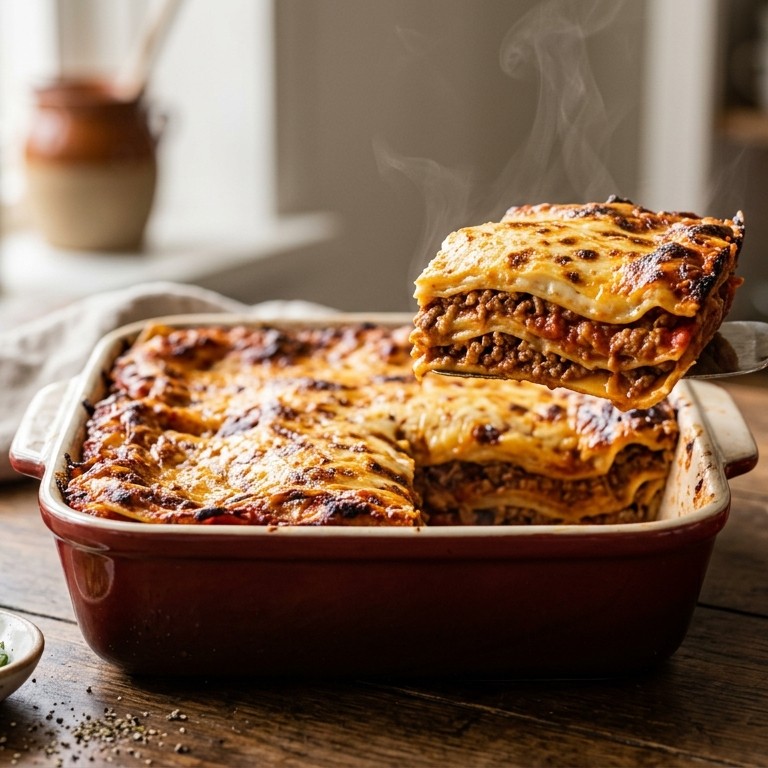 Lasagne uit een pakje met extra's