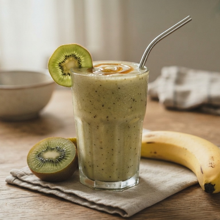 Lekkere kiwi met banaan smoothie