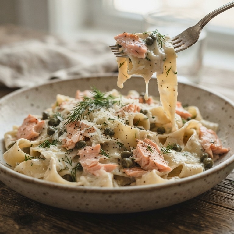 Lekkere makkelijke pasta met zalm
