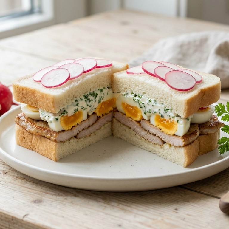 Lente-sandwich met ei