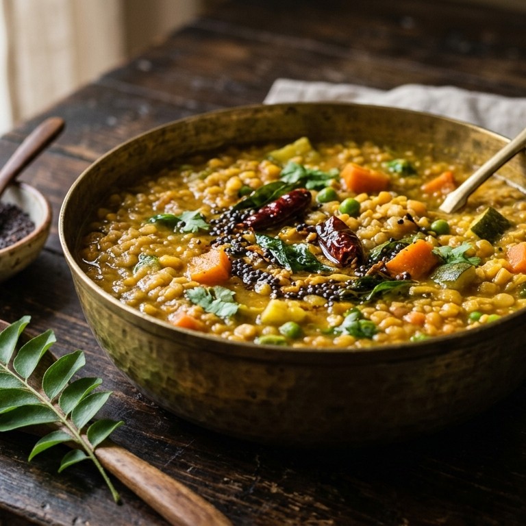 Lentil Kootu (gekruide groente)