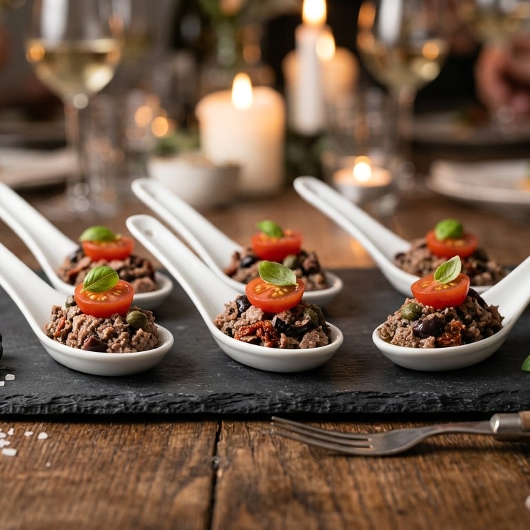 Lepelamuse met tonijntapenade