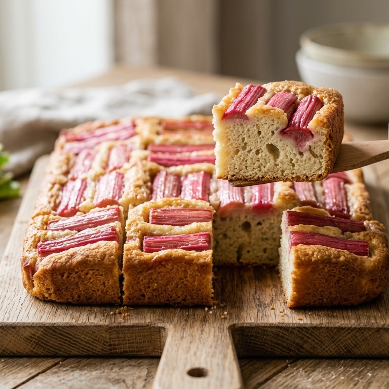 Light rabarbercake