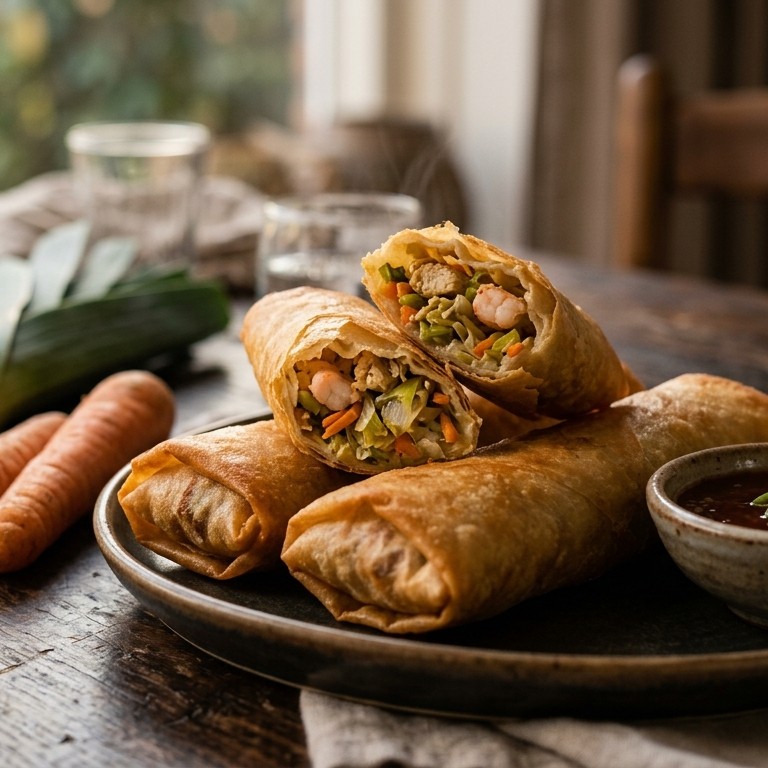 Loempia oedang dan ayam