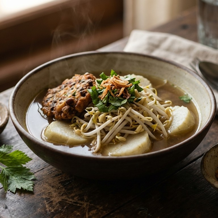 Lontong Balap (rundersoep)