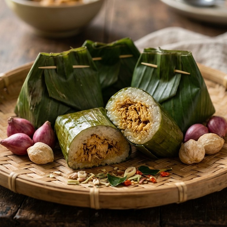 Lumper (rijstrolletjes met kipvulling)
