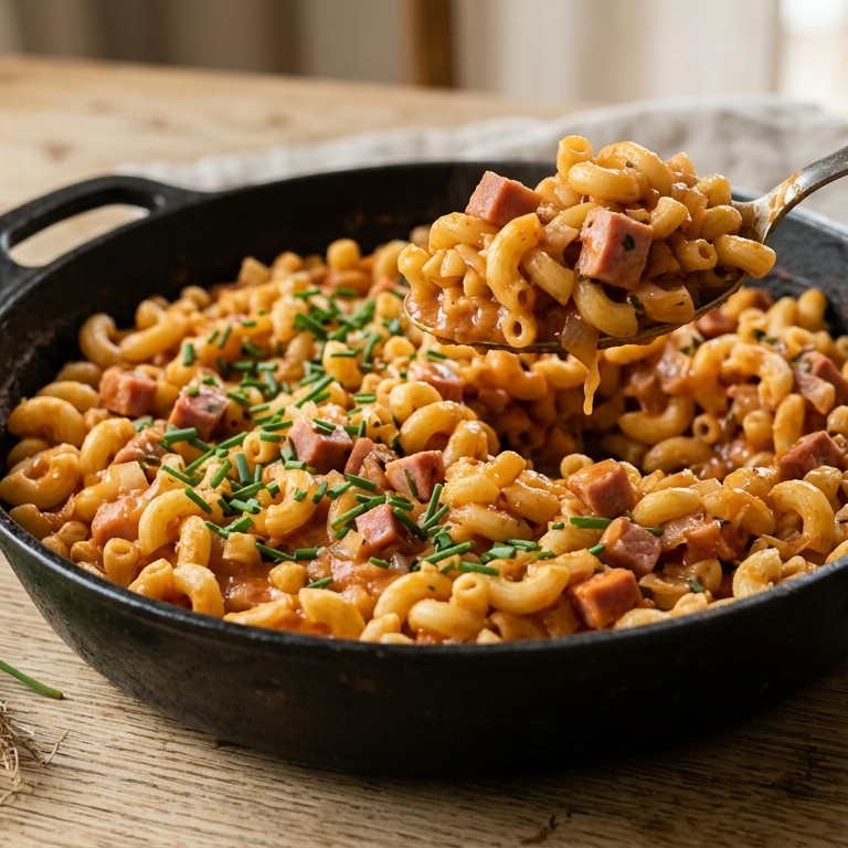 Macaroni ham-tomaat