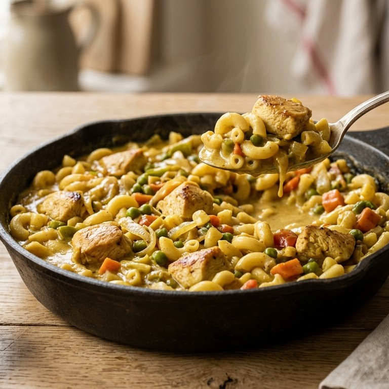 Macaroni kip-kerrie