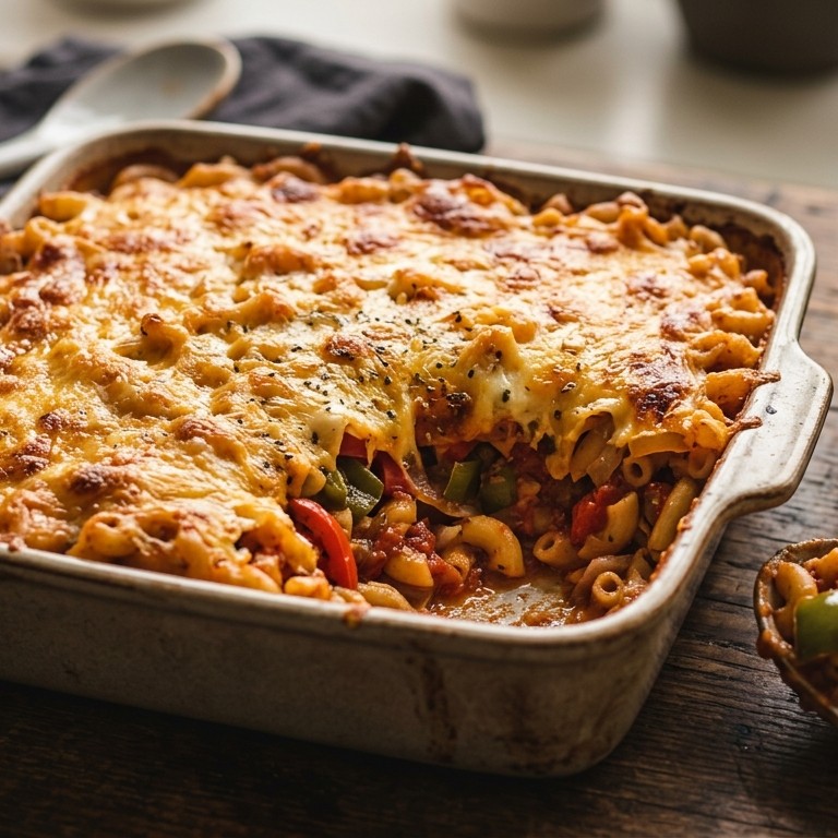 Macaroni met een kaaskorstje