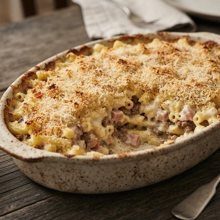 Macaroni met gehakt uit de oven