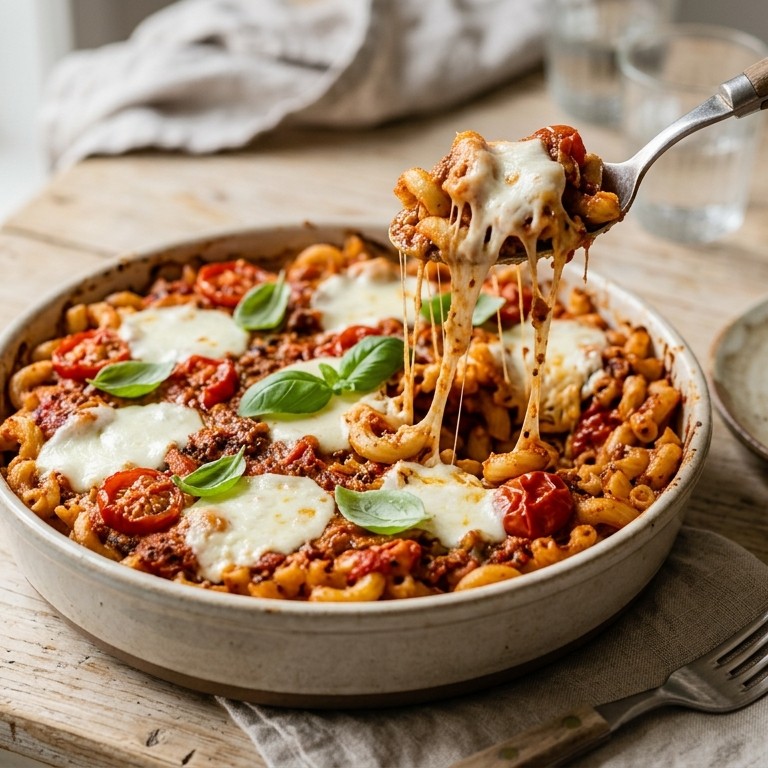 Macaroni met mozzarella