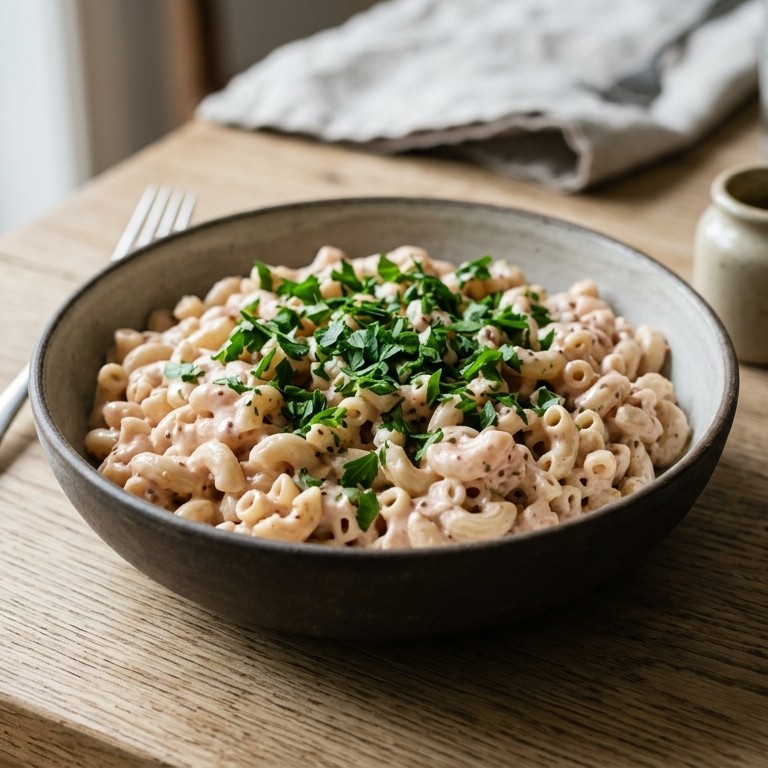 Macaroni met peterselie