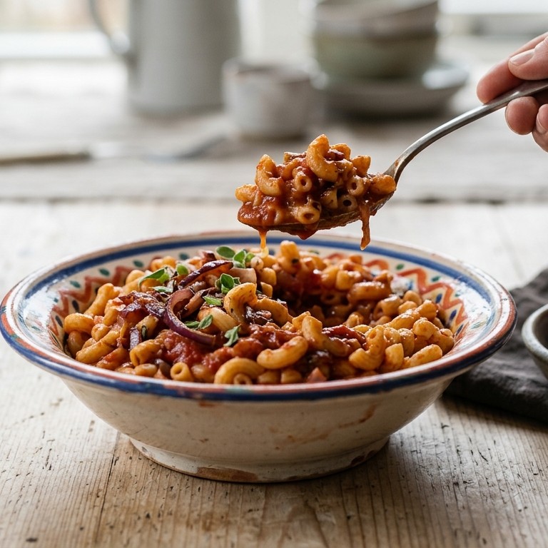 Macaroni met tomatensaus