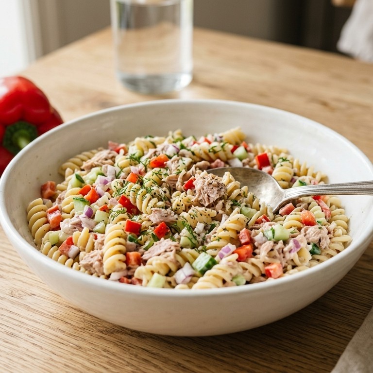 Macaroni tonijn salade